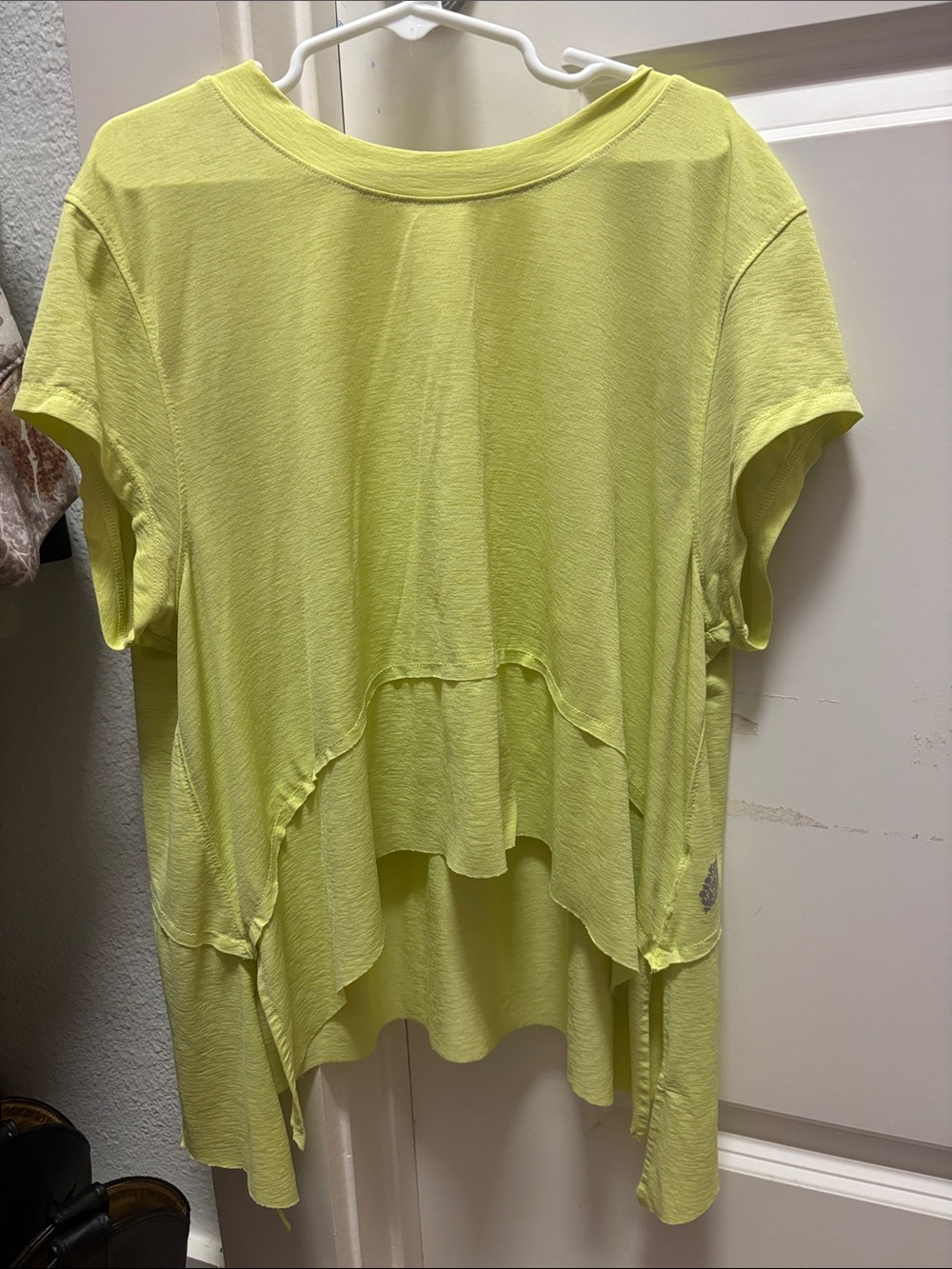 Free People Layered High-Low Tunic in Lemon Yellow